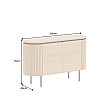 Komoda 47452 Atelier 120cm Natural Dub dyha Komoda 47452 Atelier 120cm Natural Dub dyha