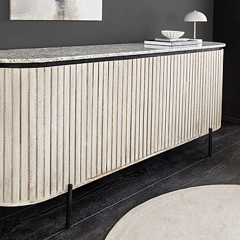 Komoda 47694 Adlon 170cm Drevo Mango - Mramor