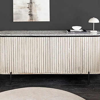 Komoda 47694 Adlon 170cm Drevo Mango - Mramor