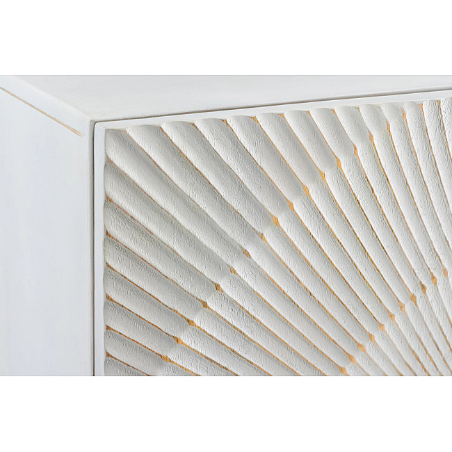 Komoda 48108 Bailey 100cm Drevo Mango Bielené