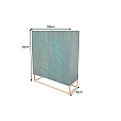 Komoda 48407 Scorpion 100cm Drevo Mango Tyrkysové