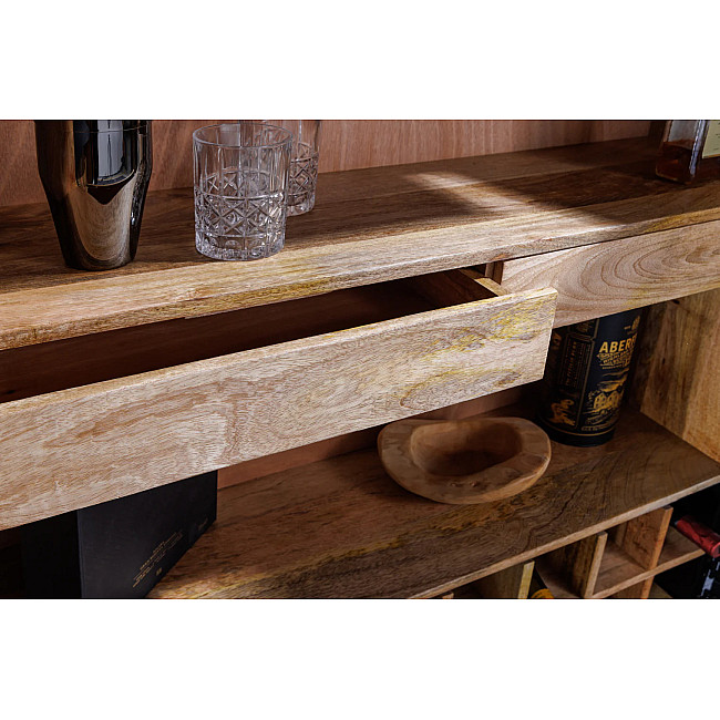 Komoda/Bar 48109 Bailey 95cm Drevo Mango Bielené