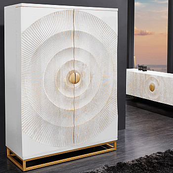 Komoda/Bar 48109 Bailey 95cm Drevo Mango Bielené