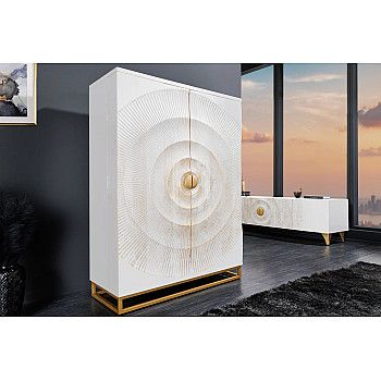 Komoda/Bar 48109 Bailey 95cm Drevo Mango Bielené