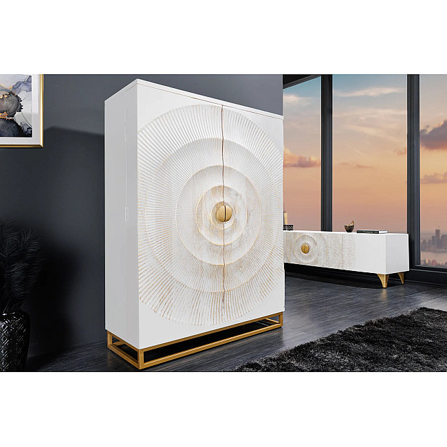 Komoda/Bar 48109 Bailey 95cm Drevo Mango Bielené