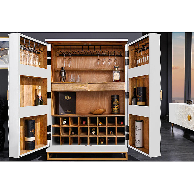 Komoda/Bar 48109 Bailey 95cm Drevo Mango Bielené