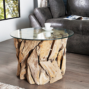 Konferenčný stôl 23208 60x60cm Drevo Teak