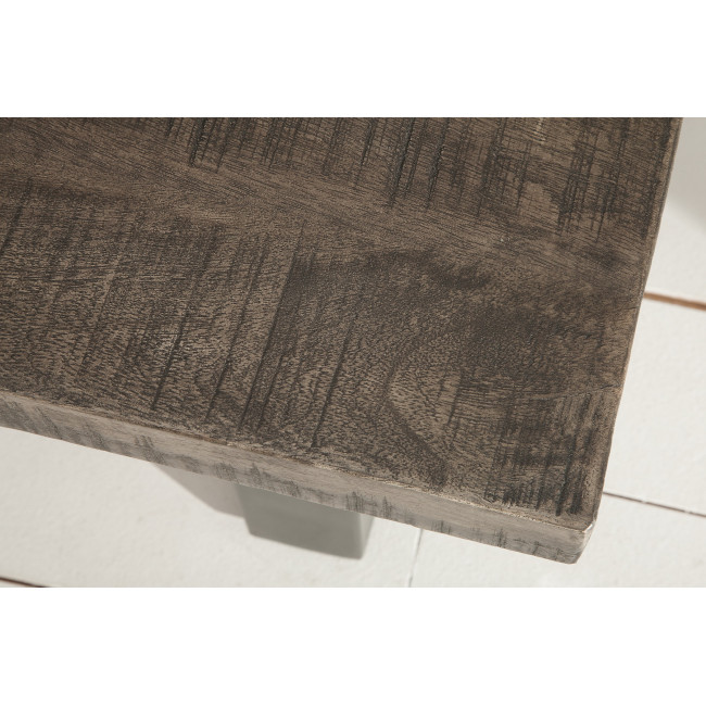 Konferenčný stôl 38661 100x60cm Drevo Mango šedý