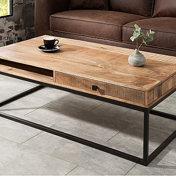 Konferenčný stôl 39293 100x60cm Drevo Mango - PRODUK JE SKLADOM - 1Ks