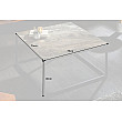 Konferenčný stôl 40670 75x75cm Marble Look Ceramik Taupe Konferenčný stôl 40670 75x75cm Marble Look Ceramik Taupe