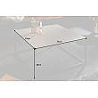 Konferenčný stôl 40671 75x75cm Marble Look Ceramik Cement Konferenčný stôl 40671 75x75cm Marble Look Ceramik Cement