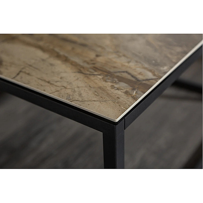 Konferenčný stôl 40672 100x60cm Marble Look Ceramik Taupe
