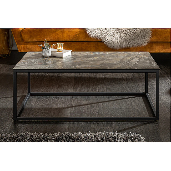 Konferenčný stôl 40672 100x60cm Marble Look Ceramik Taupe