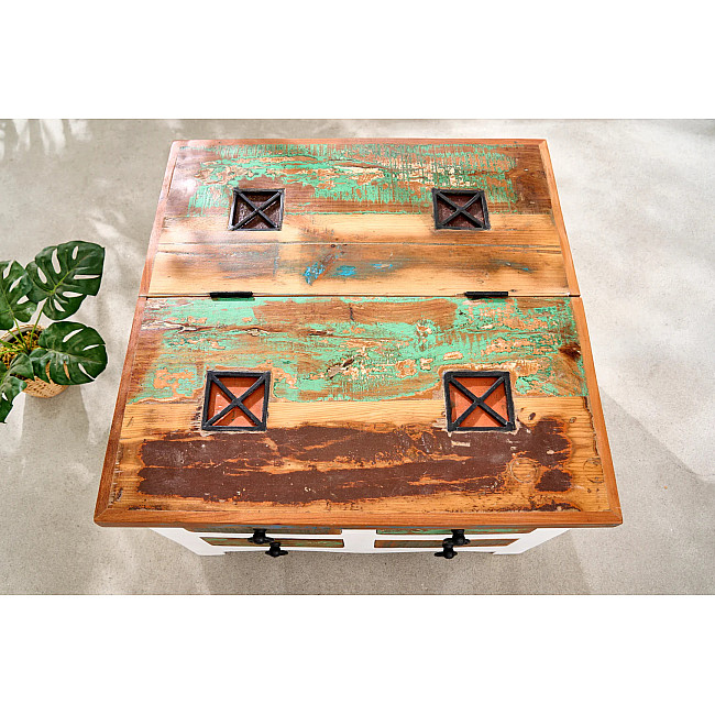 Konferenčný stôl 42149 Jakarta 70x70cm Drevo Mango