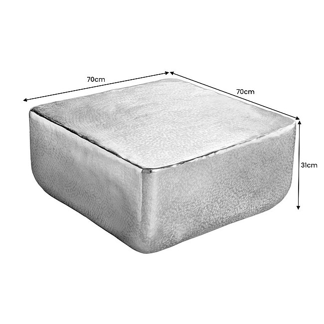 Konferenčný stôl 42732 UNIT 70x70cm Aluminium Gold