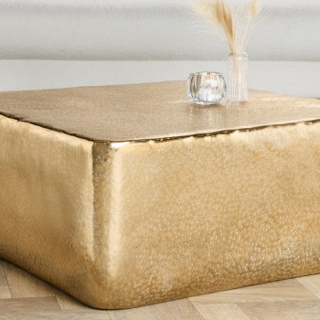 Konferenčný stôl 42732 UNIT 70x70cm Aluminium Gold