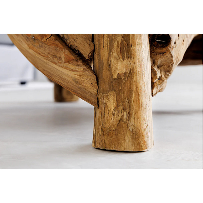 Konferenčný stôl Riverside 43199 80x80cm Drevo Teak