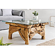Konferenčný stôl Riverside 43199 80x80cm Drevo Teak