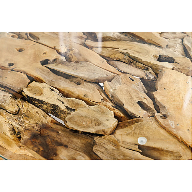 Konferenčný stôl Riverside 43199 80x80cm Drevo Teak