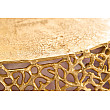 Konferenčný stôl Leaf 43227 Ø75cm Aluminium Zlatá