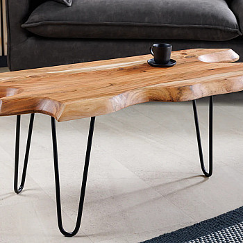 Konferenčný stôl Wild 43341 100x40cm Drevo Acacia