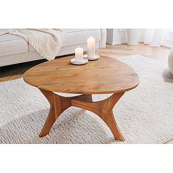 Konferenčný stôl Arch 43739 70x70cm Drevo Acacia