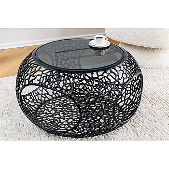 Konferenčný stôl Spin 44506 Ø75cm Aluminium Black