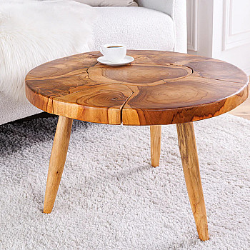 Konferenčný stôl Mosaik 44712 Ø60cm Drevo Teak