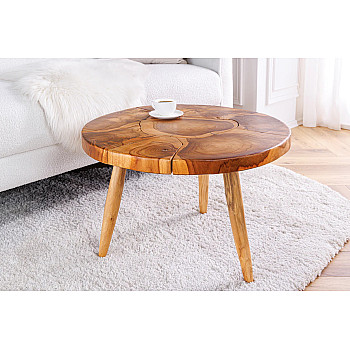 Konferenčný stôl Mosaik 44712 Ø60cm Drevo Teak