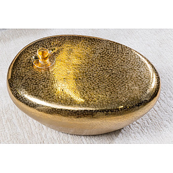 Konferenčný stôl Stone 44852 75x52cm Gold