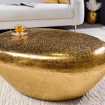 Konferenčný stôl Stone 44852 75x52cm Gold