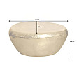 Konferenčný stôl Stone 44852 75x52cm Gold