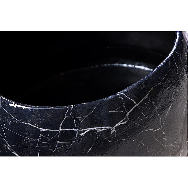 Konferenčný stôl Stone 44853 75x52cm Black marble look