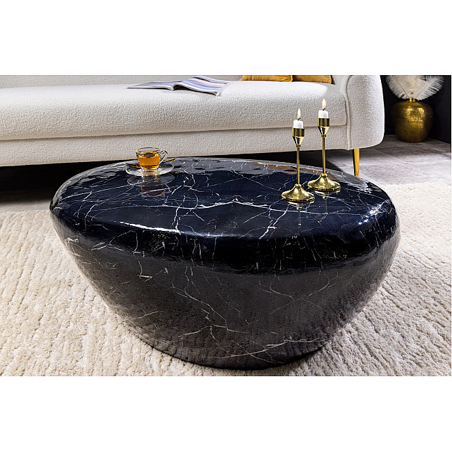 Konferenčný stôl Stone 44853 75x52cm Black marble look