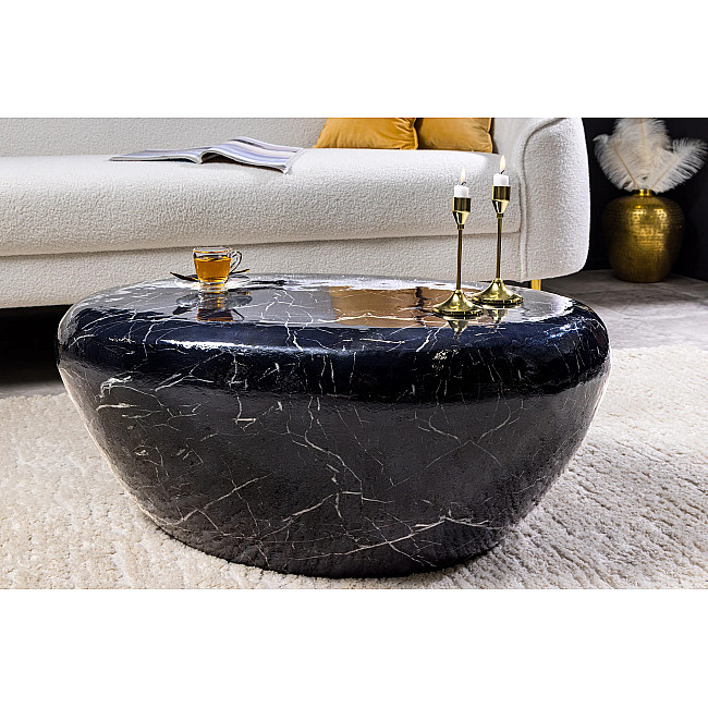 Konferenčný stôl Stone 44853 75x52cm Black marble look