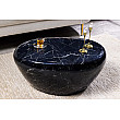 Konferenčný stôl Stone 44853 75x52cm Black marble look