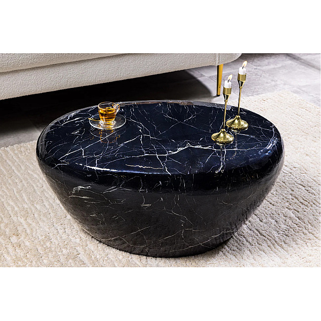 Konferenčný stôl Stone 44853 75x52cm Black marble look