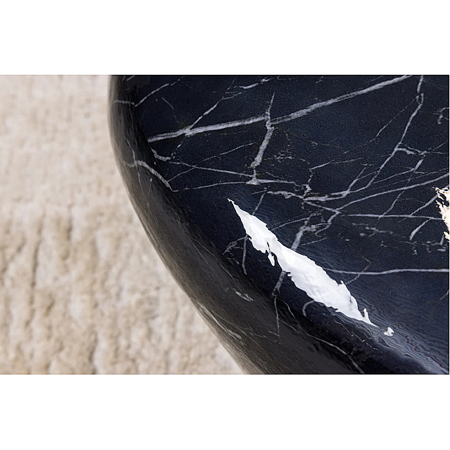 Konferenčný stôl Stone 44853 75x52cm Black marble look