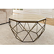Konferenčný stôl Diamond 45204 Ø70cm Travertine