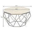 Konferenčný stôl Diamond 45204 Ø70cm Travertine