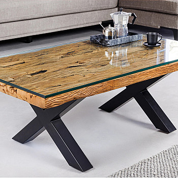 Konferenčný stôl Barracuda 45679 110x60cm Drevo Teak