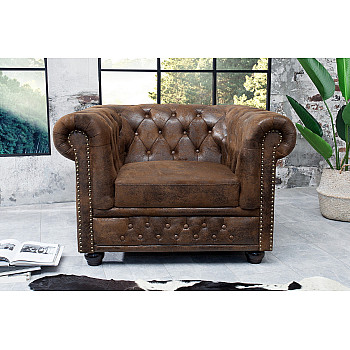 Kreslo 17383 Chesterfield Antik hnedá Kreslo 17383 Chesterfield Antik hnedá