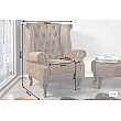 Kreslo 19448 Chesterfield Antik hnedá