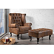 Kreslo 19448 Chesterfield Antik hnedá