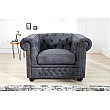 Kreslo 37389 Chesterfield Antik šedá