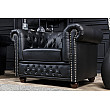 Kreslo 41448 Chesterfield Antique Čierna
