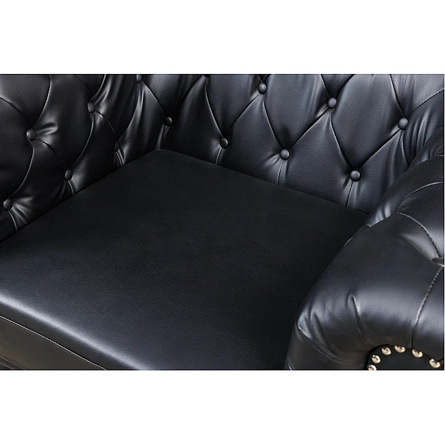Kreslo 41448 Chesterfield Antique Čierna