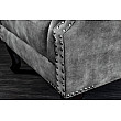 Kreslo 43520 Chesterfield Zamat šedá Kreslo 43520 Chesterfield Zamat šedá