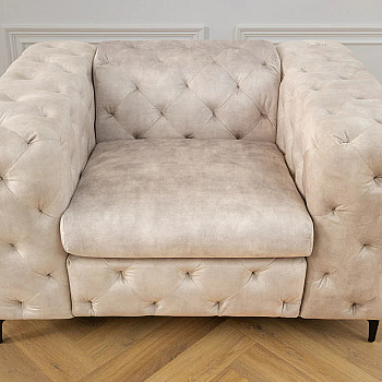 Kreslo 45985 Modern Barock Zamat Champagner