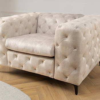 Kreslo 45985 Modern Barock Zamat Champagner